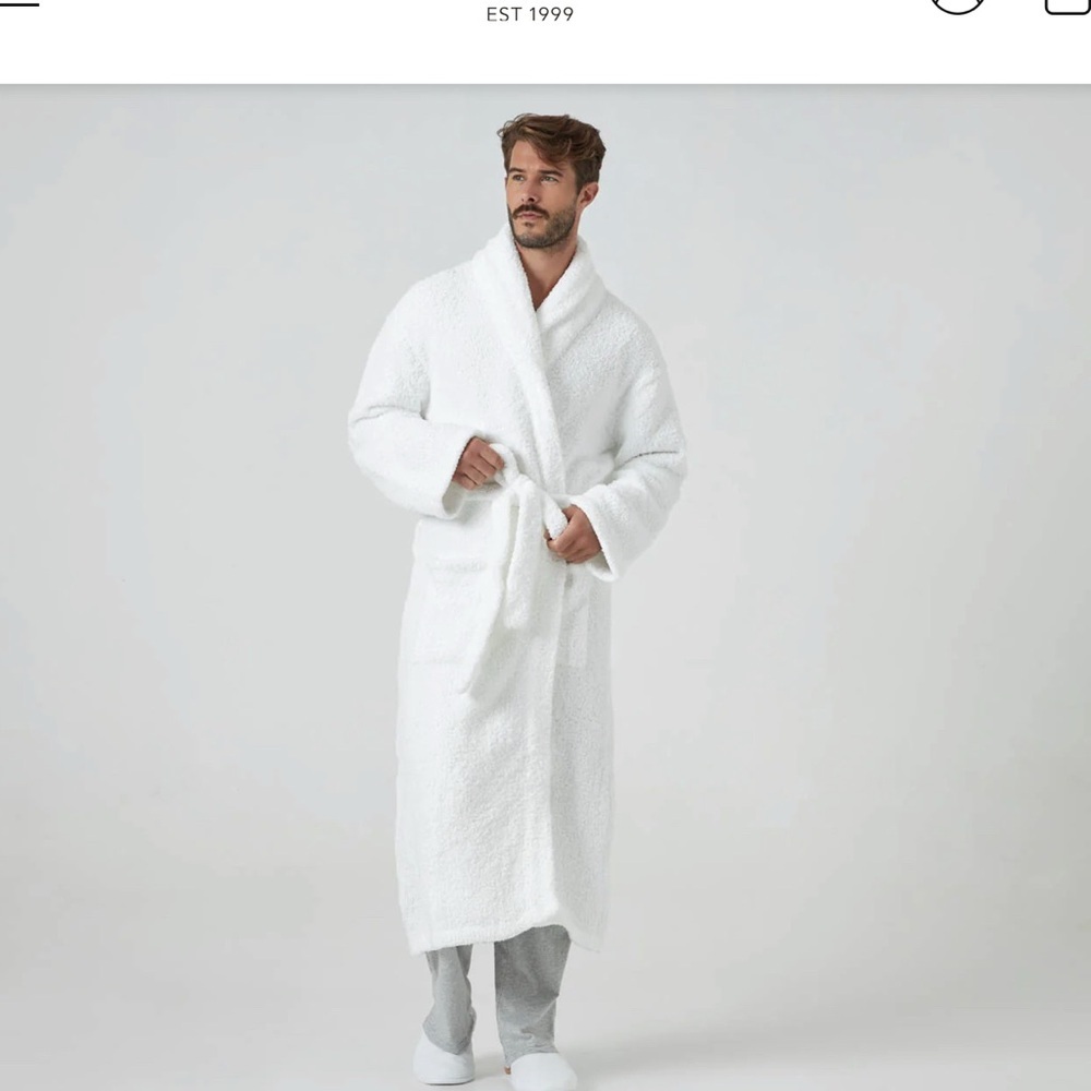 Kashwere White Plush Bathrobe XL